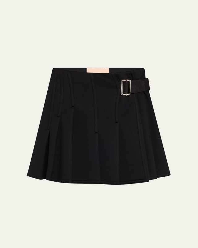 Pleated Mini Skirt